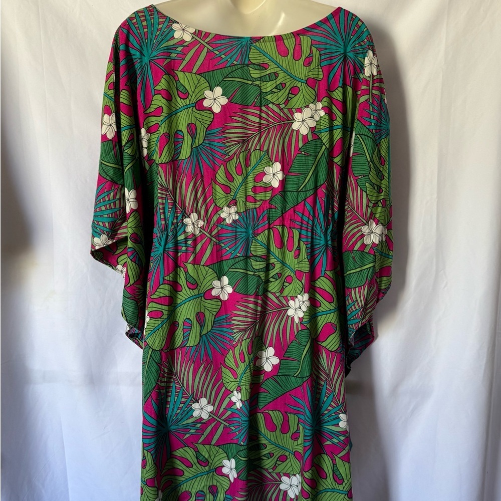 Tropical Floral Women's Blouse - Picture 3 of 4
